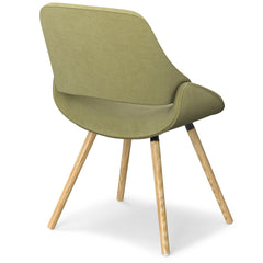 Malden - Bentwood Dining Chair - Acid Green / Light Brown