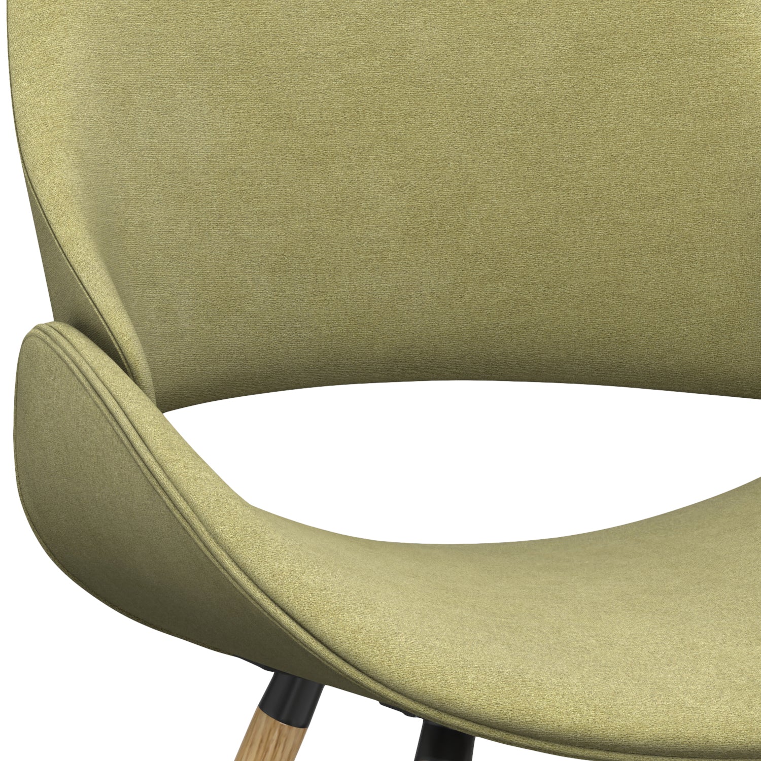 Malden - Bentwood Dining Chair - Acid Green / Light Brown