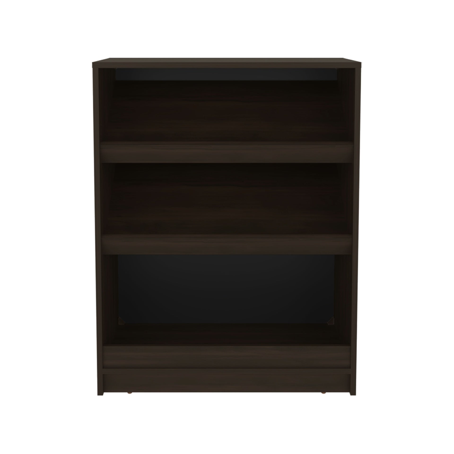 FM FURNITURE Oatman Shoe Rack with Open Storage, Wengue