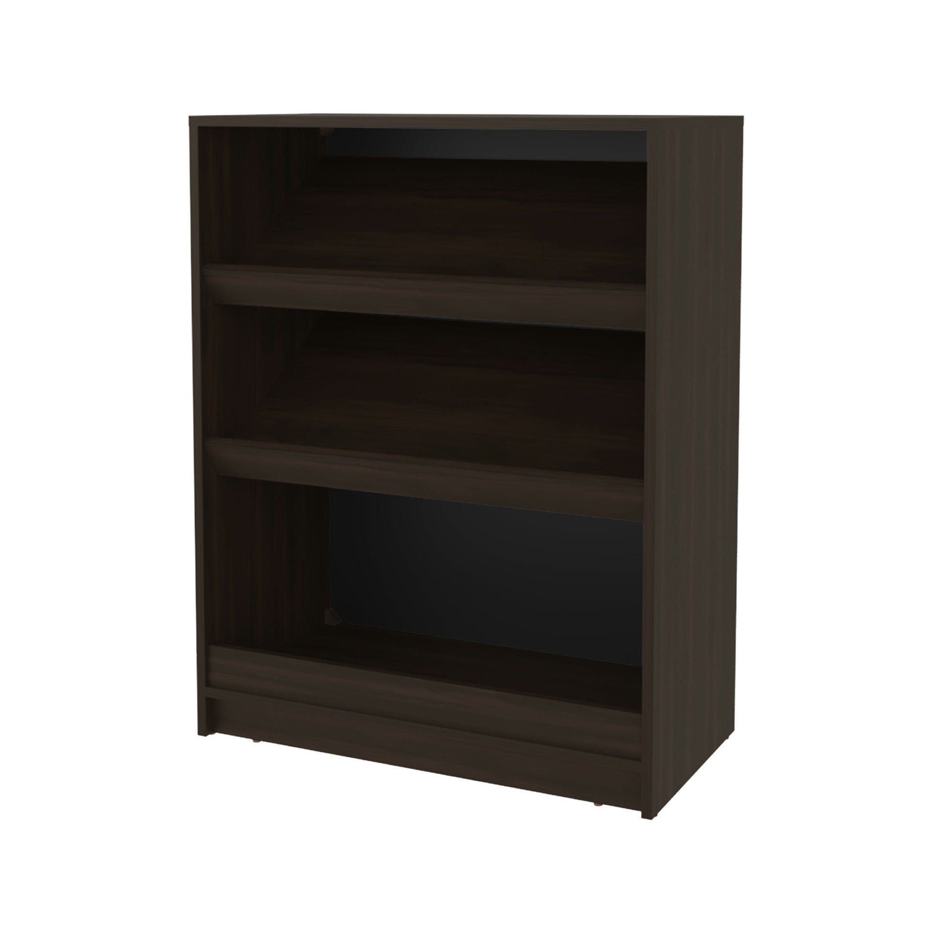 FM FURNITURE Oatman Shoe Rack with Open Storage, Wengue