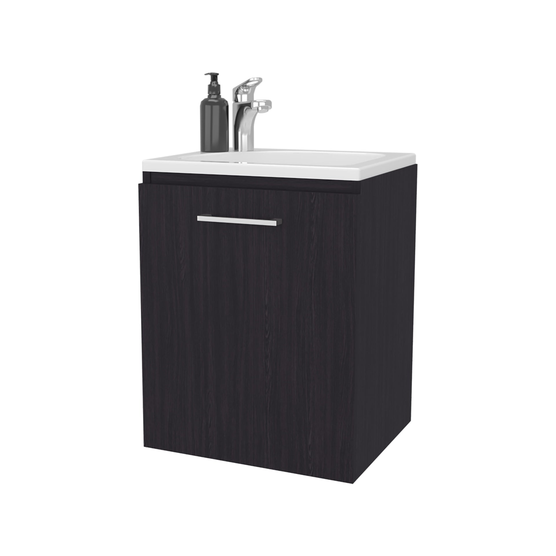 FM FURNITURE Haigleer Creek Bathroom Vanity with Integrated Sink, Wenge