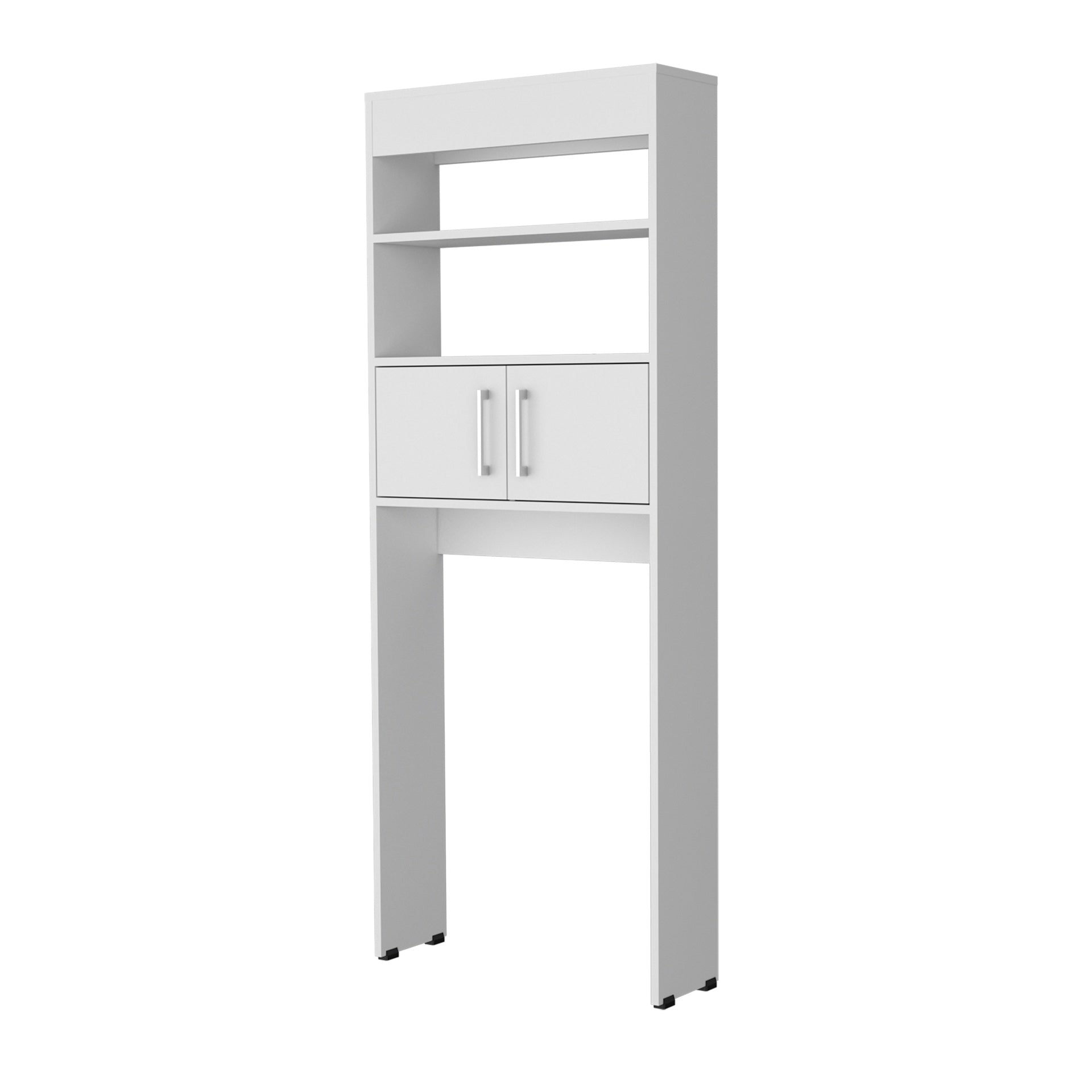 Bisbee 2-Door Over-the-Toilet Bathroom Storage Cabinet Shelf, White