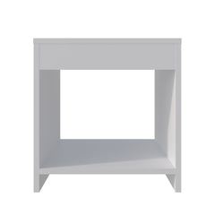 Anegam Nightstand with Open Storage, White