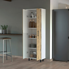 Oklahoma Tall Pantry Cabinet, Cupboard Storage Organizer with 5-Shelf