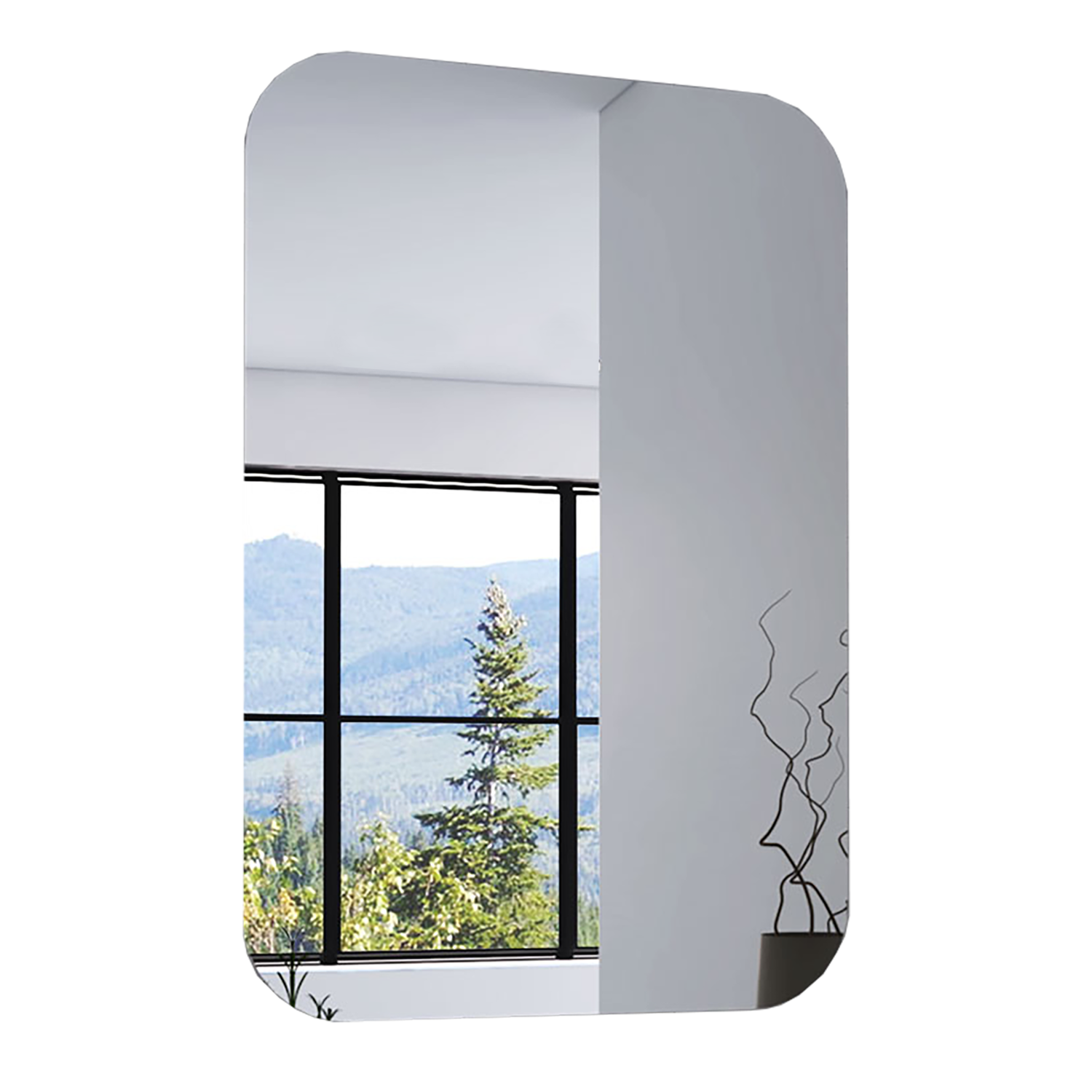 Kenya Medicine Cabinet, Mirror, Double Door, Four Interior Shelves