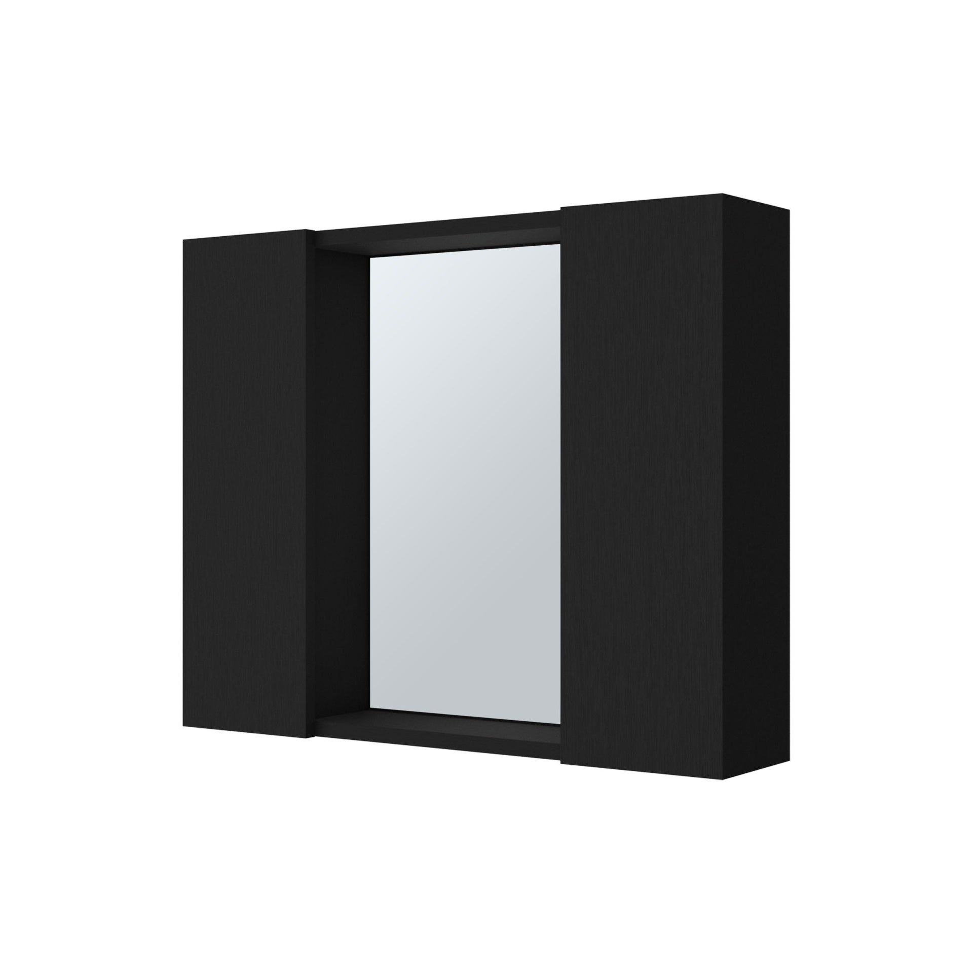 Draco Medicine Cabinet, Mirror, Double Door, One External Shelf