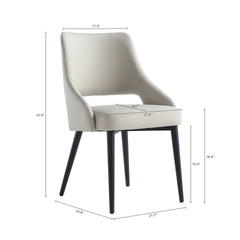Dining Chair in Stone Gray