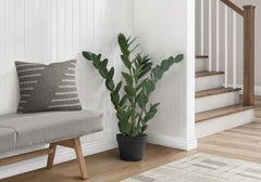 Artificial Plant, 29" Tall, Zz Tree, Indoor, Faux, Fake, Floor, Greenery, Potted, Real Touch, Decorative, Green Leaves, Black Pot