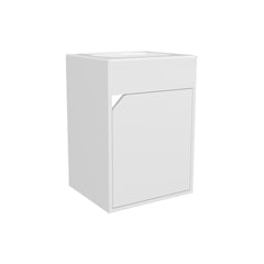 Bathroom Vanity with Sink, 1 Door, White