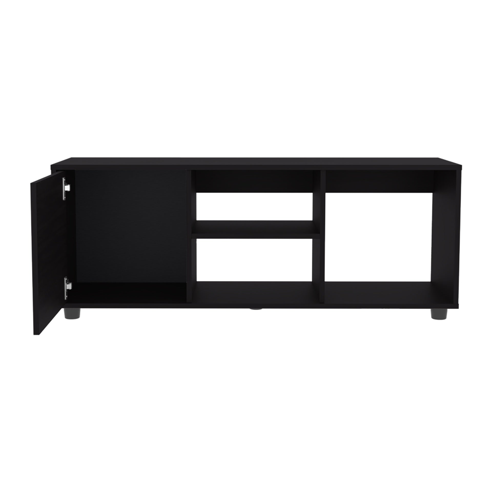 Tv Stand, 1 Door, 4 Shelves, 55" TV Capacity