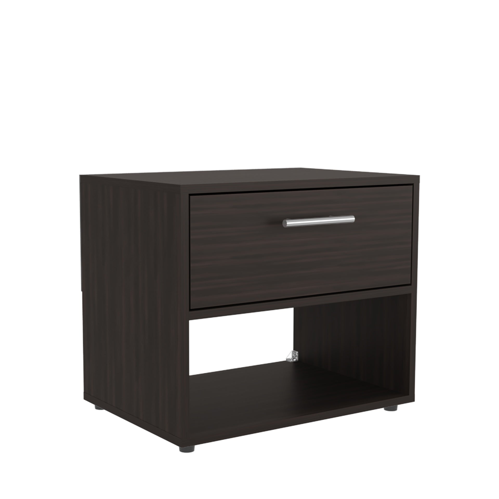 Nightstand, 1 Drawer, 1 Shelf, 4 Legs