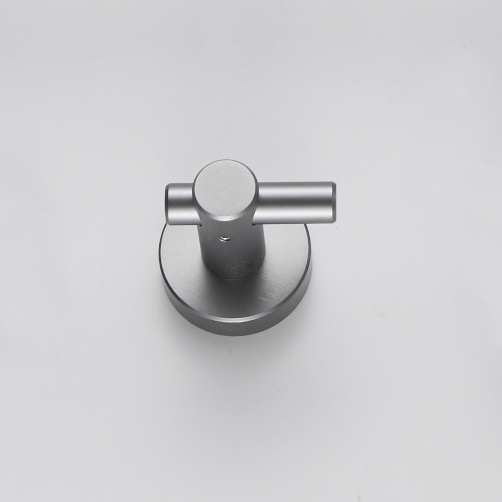 Round Base Wall Hanging Hook with Screws- Gun Grey Hook, 4 Pack, for Entry Shoe Cabinet, Wardrobe Bathroom Bedroom Furniture Hardware