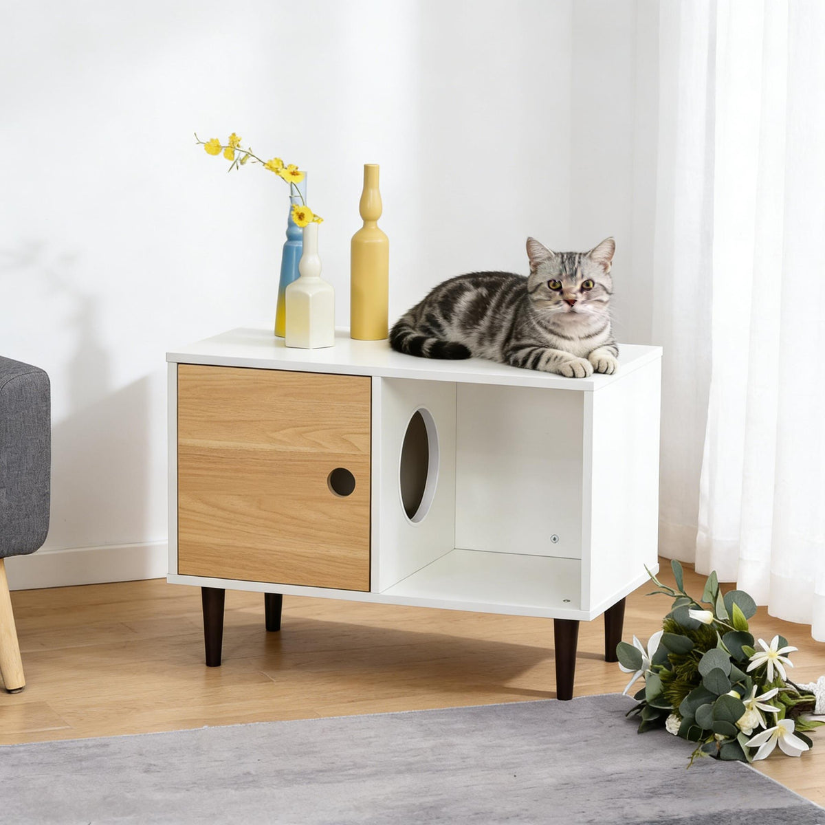 Elevated Pet House,Wooden Cat House