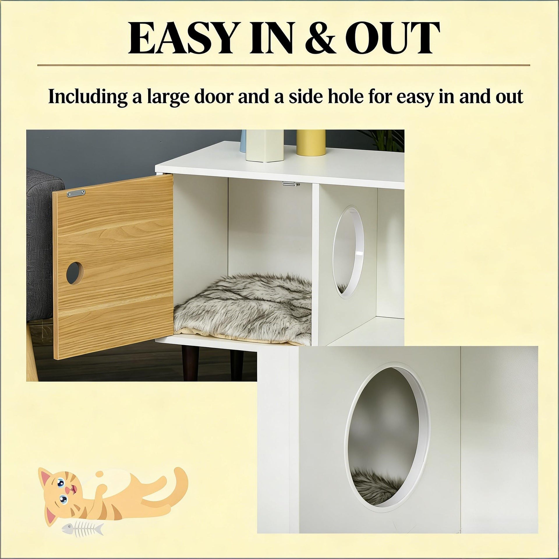 Elevated Pet House,Wooden Cat House