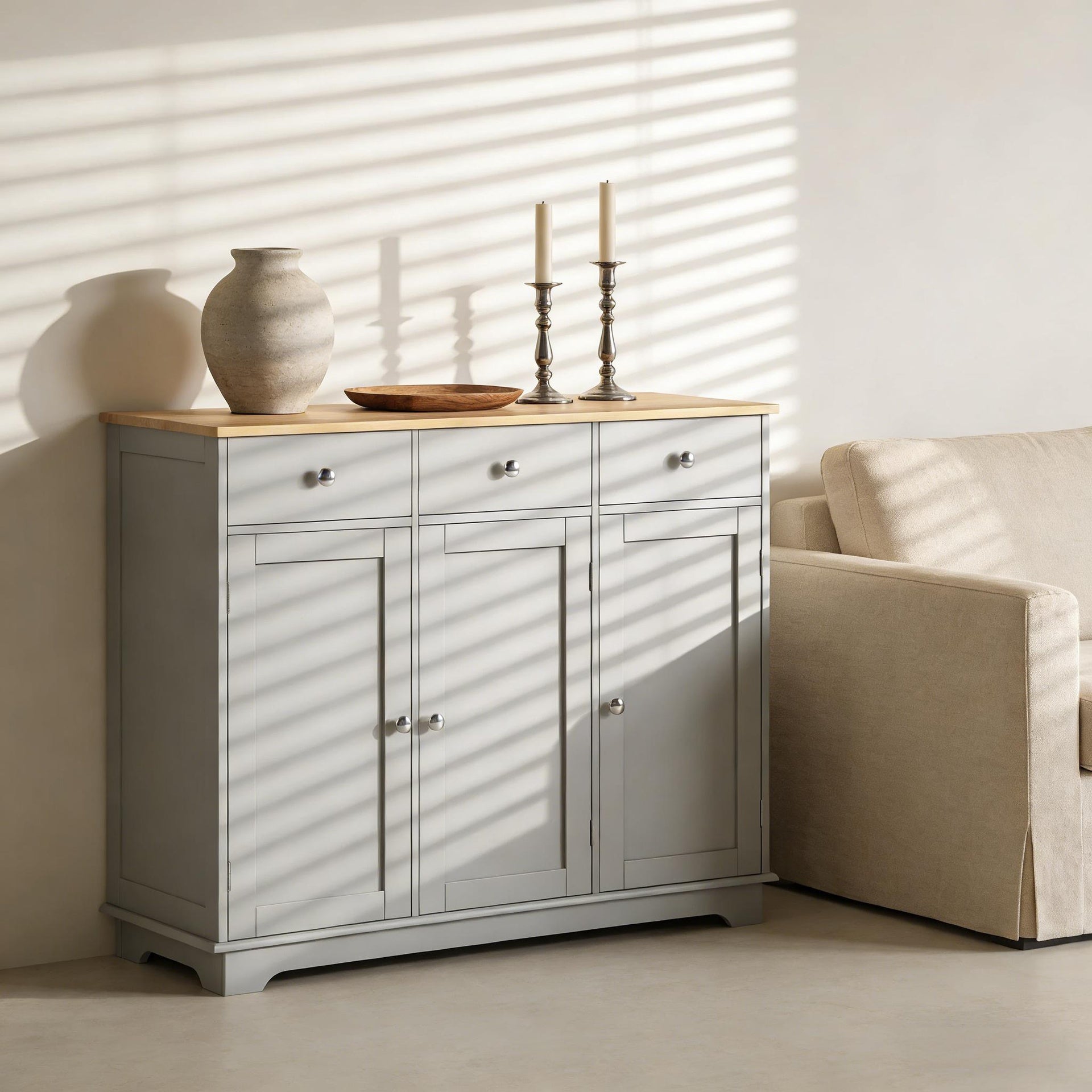Freestanding Storage Cabinet,Kitchen Storage Cabinet,Sideboard Floor Cupboard
