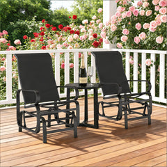 Outdoor Rockers Chair Set of 2,Gliding Lounger Chairs(Only Set of 2 Chair)
