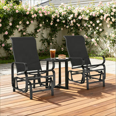 Outdoor Rockers Chair Set of 2,Gliding Lounger Chairs(Only Set of 2 Chair)
