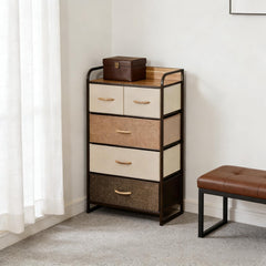 4-Tier Home Cabinet,Storage Organizer,Freestanding Dresser Tower,Hallway Storage Cabinet
