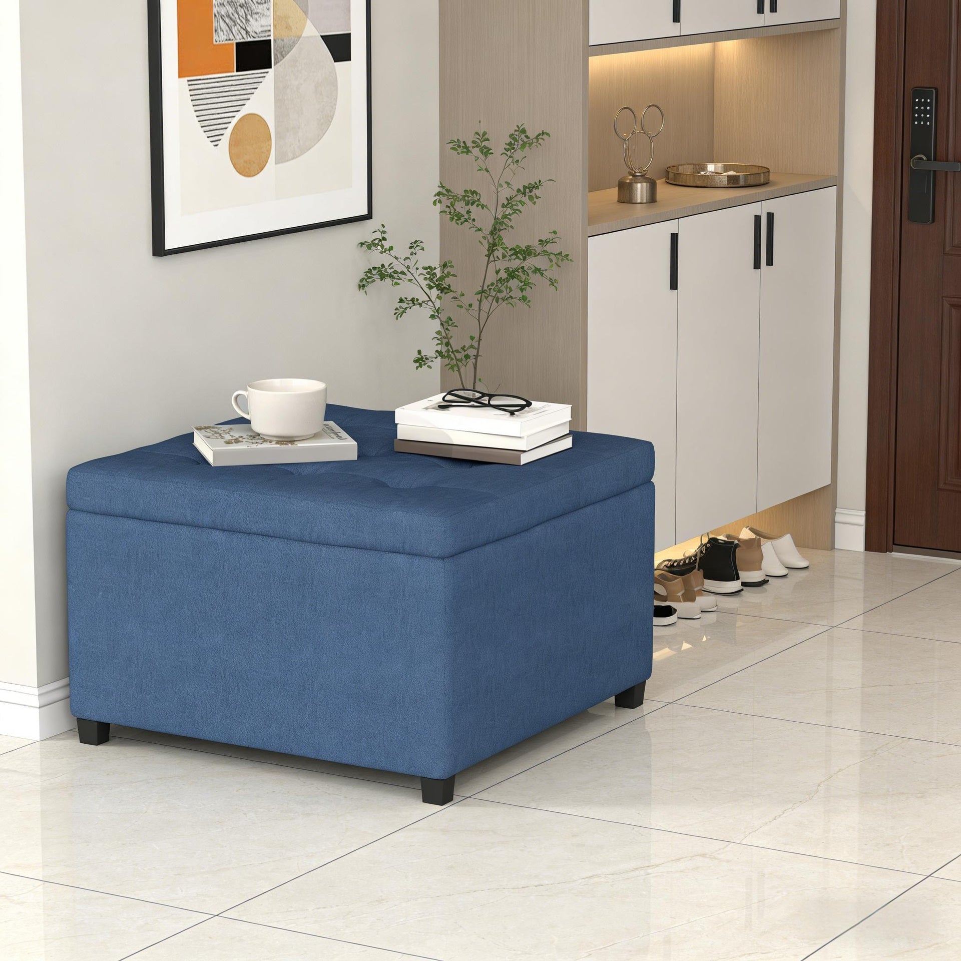 Entryway Bench,Round Storage Ottoman Bench,Sofa Bench