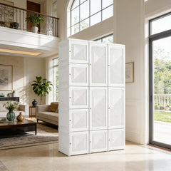 Entryway Clothes Cabinet,Portable Wardrobe Closet,Clothes Storage Organizer