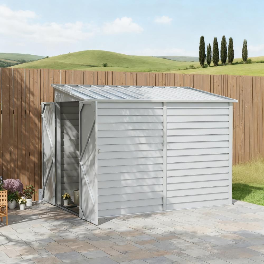 Garden Shed Lockable Garden & Yard Tool & Outdoor Storage Shed Metal Storage Shed