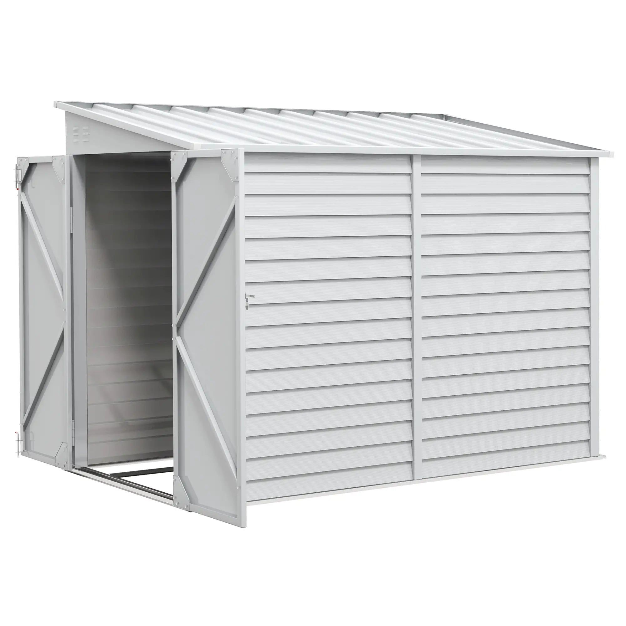 Garden Shed Lockable Garden & Yard Tool & Outdoor Storage Shed Metal Storage Shed