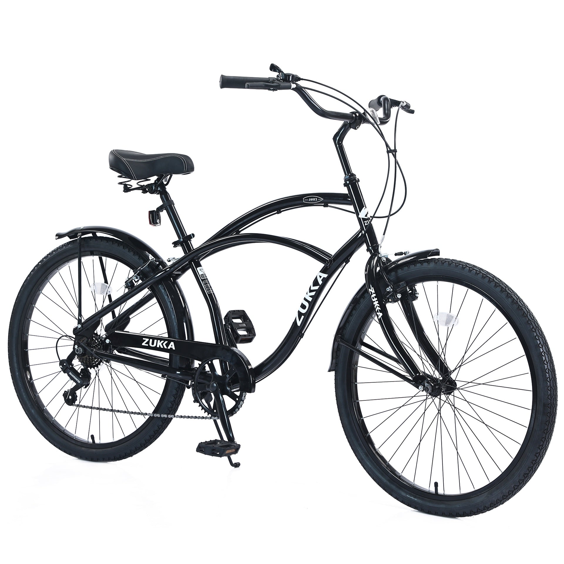 7 Speed Bicycles 26"Inch Multiple Colors Men's Beach Cruiser Bike