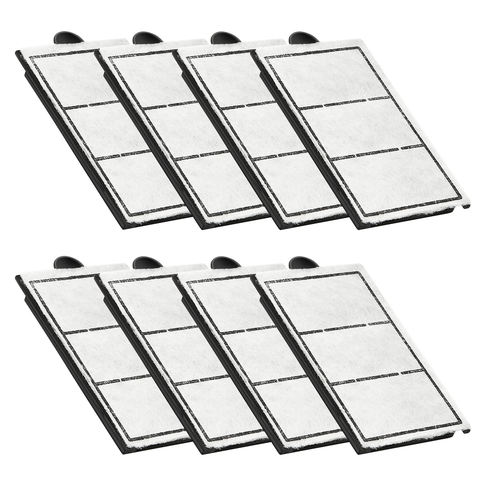 8 PCS Aquarium Filter Cotton Replacement for 2.5/3.5gal MN-200 MN-280