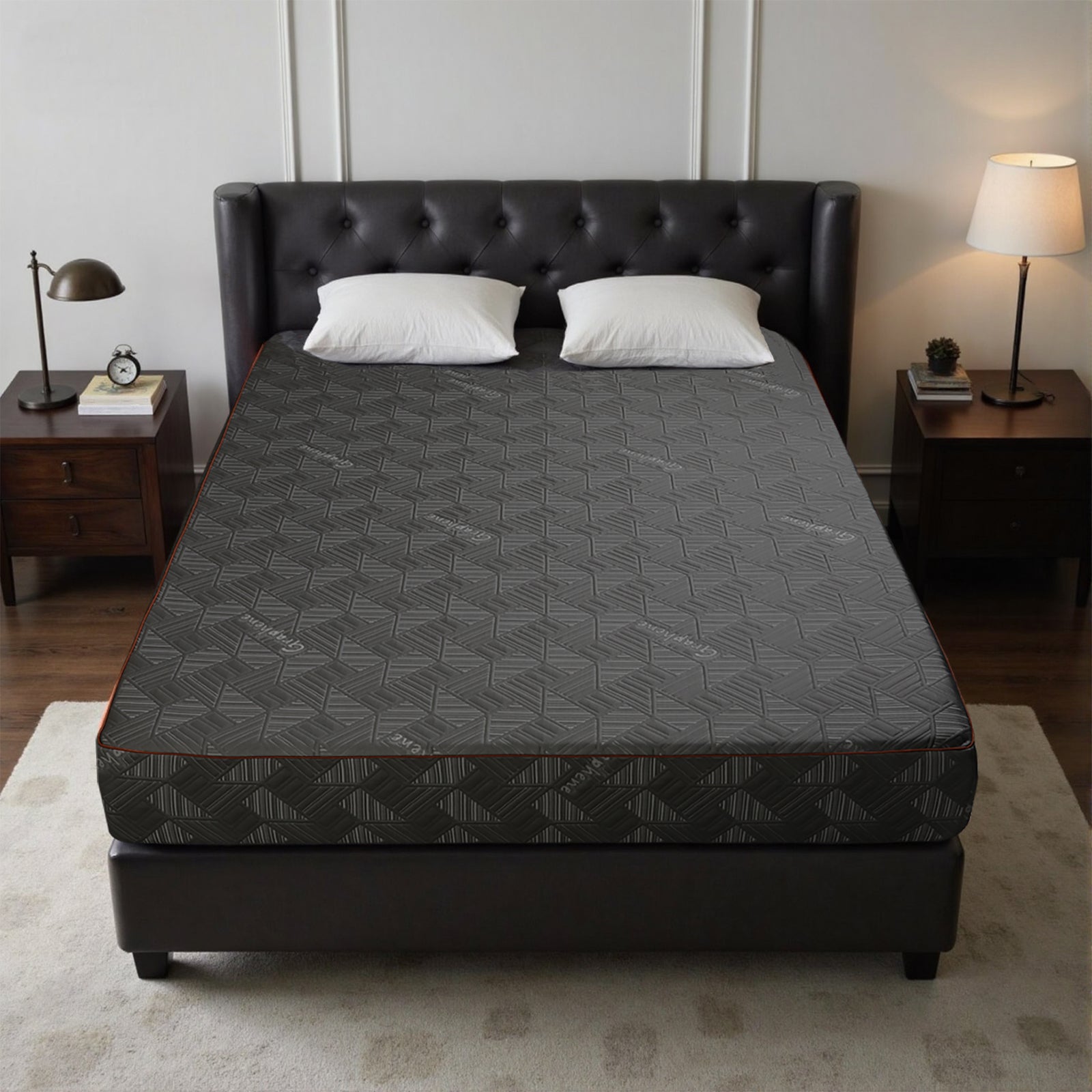10 Inch Queen Size Mattress - Breathable & Sterilizing, High Rebound Foam for Cloud-Like Comfort, Eco-Friendly Material with Stylish Design, Ideal for Bedroom Sleep Upgrade Made in Japan
