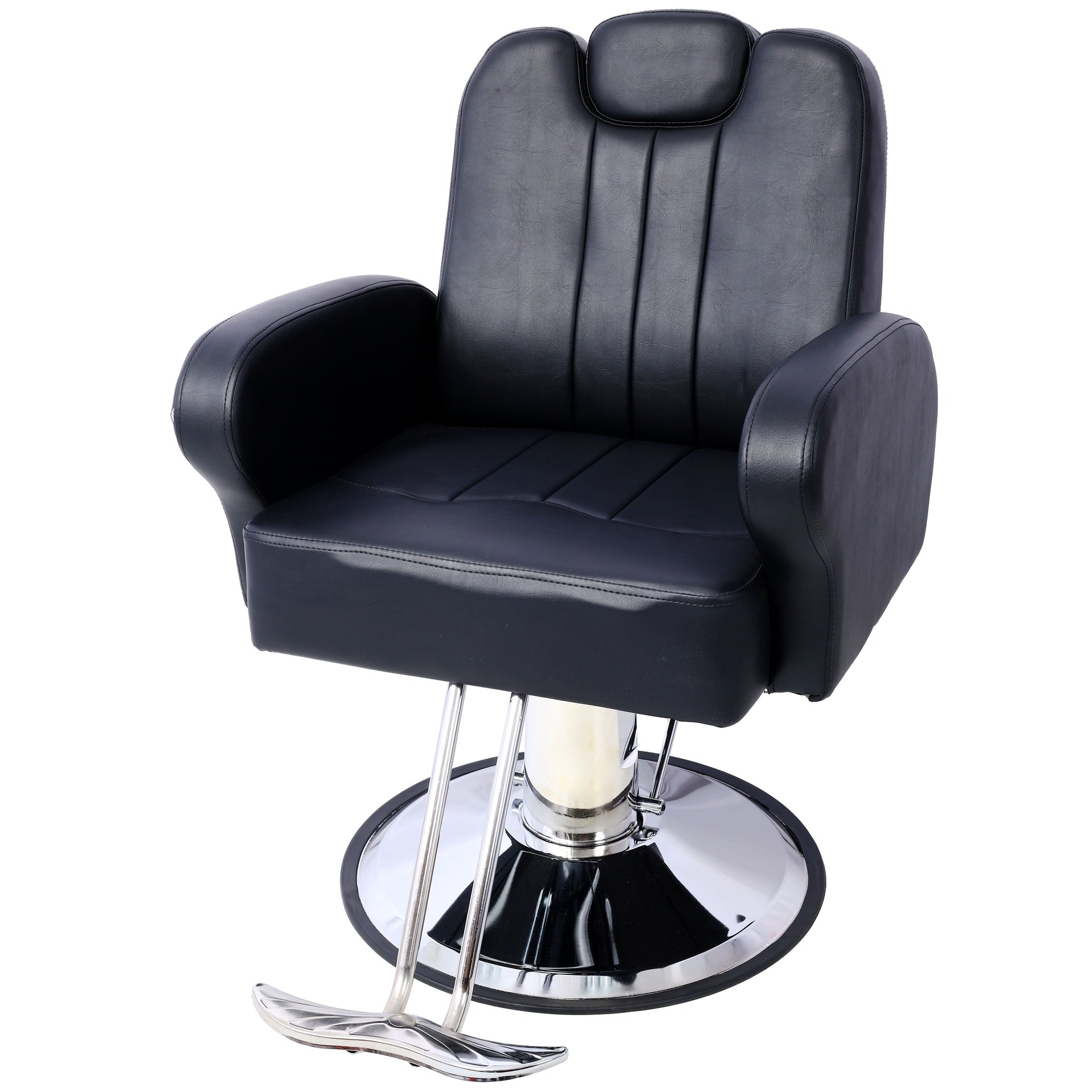 Hair Stylist All Purpose Barber Chair for Barbershop Salon Chair,Heavy Duty Hydraulic Barber Chair Spa Furniture Shampoo Reclining Extra Wider Seat Beauty Hair Salon Equipment black