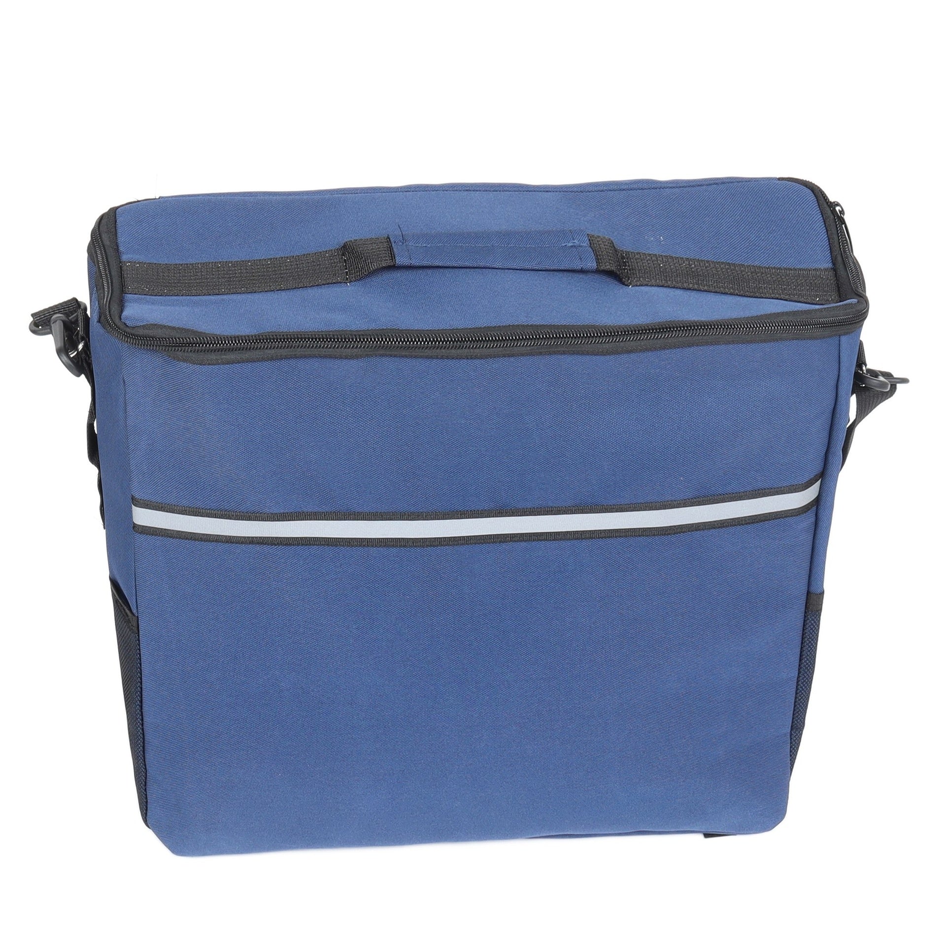 Beach Wagon with Big Wheels for Sand 500lbs capacity - Patented design, All Terrain Steel Frame Utility Cart with 9" Pneumatic Tires, Collapsible Folding Design ,strap with multiuse bag , dark blue