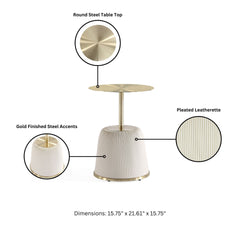 End Table in Cream