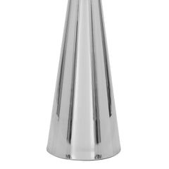 Gemma 22" Contemporary Metal Side Table in Polished Nickel from Grandview Gallery by LumiSource