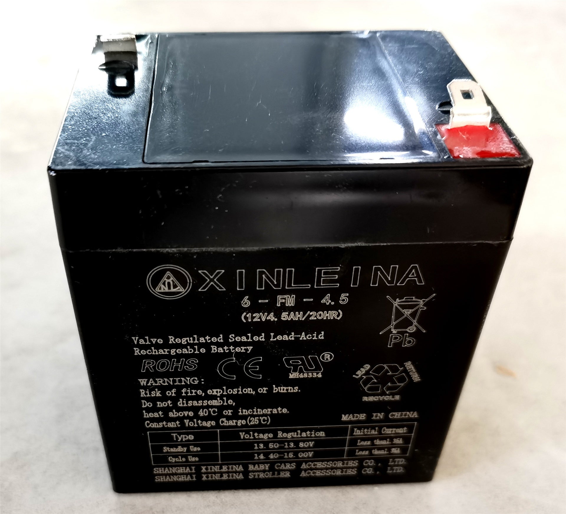 12V4.5Ah Battery for Kids Ride on car, Valve Regulated Lead-Acid Rechargeable Battery,Rechargeable Replacement Battery for Kids Ride on