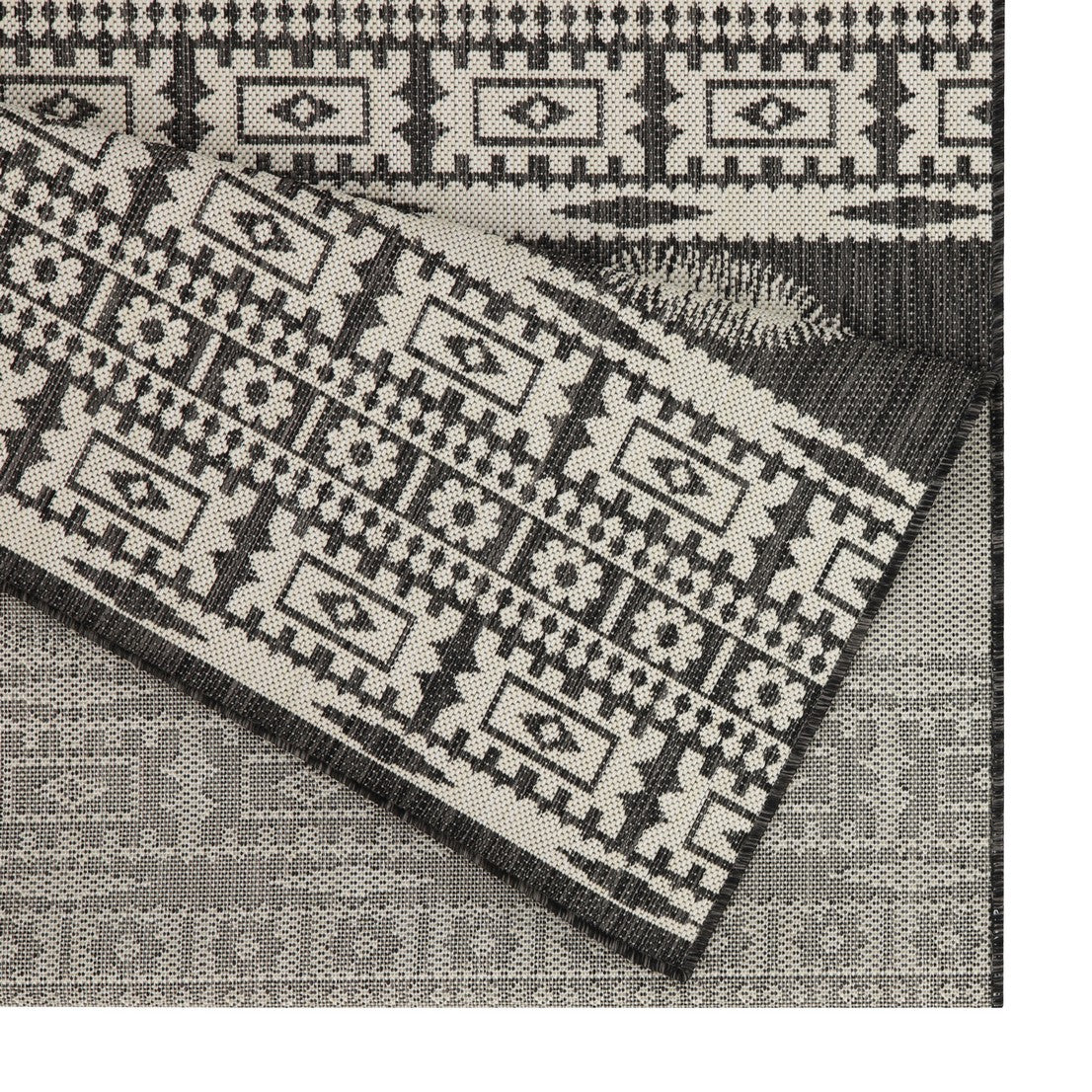 Sunshine GC_HAR2023 Anthracite 2 ft. 7 in. x 7 ft. 3 in. Indoor/Outdoor Area Rug