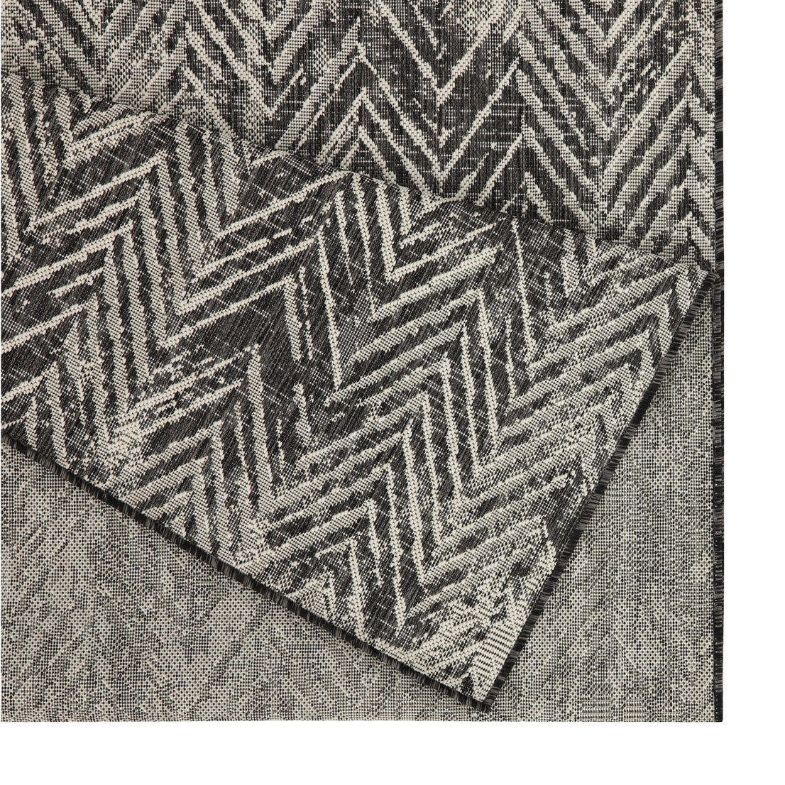Sunshine GC_HAR2011 Anthracite 2 ft. 7 in. x 7 ft. 3 in. Indoor/Outdoor Area Rug