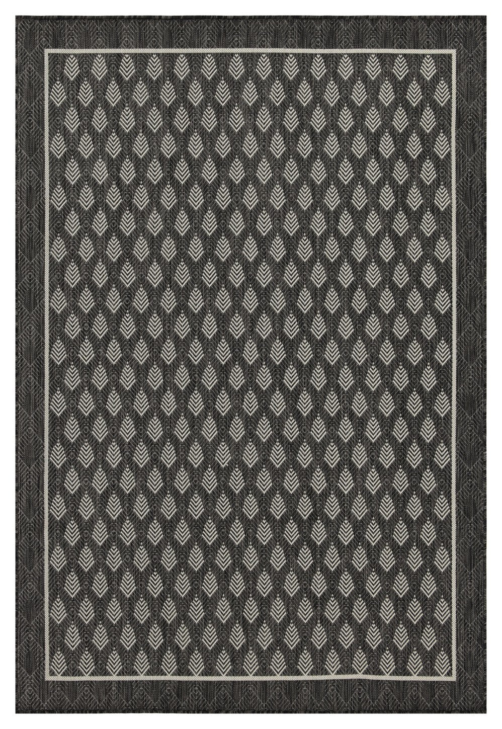 Sunshine GC_HAR2008 Anthracite 2 ft. 7 in. x 7 ft. 3 in. Indoor/Outdoor Area Rug