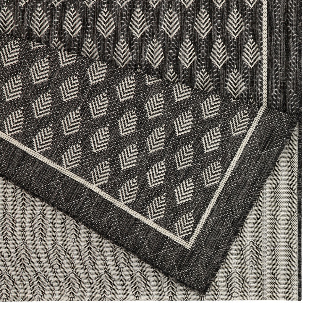 Sunshine GC_HAR2008 Anthracite 2 ft. 7 in. x 7 ft. 3 in. Indoor/Outdoor Area Rug