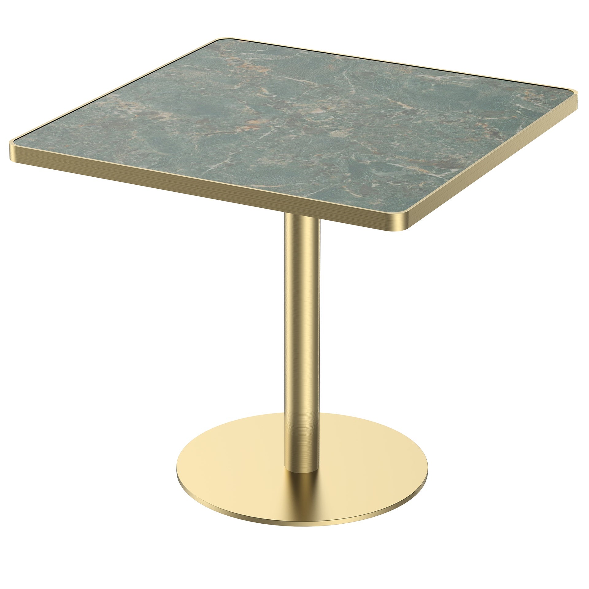 Square Modern Dinning Table 31.5 inches Bistro Table Tulip Table with Faux Marble top,Easy Assemble,Sturdy Metal Frame Diameter