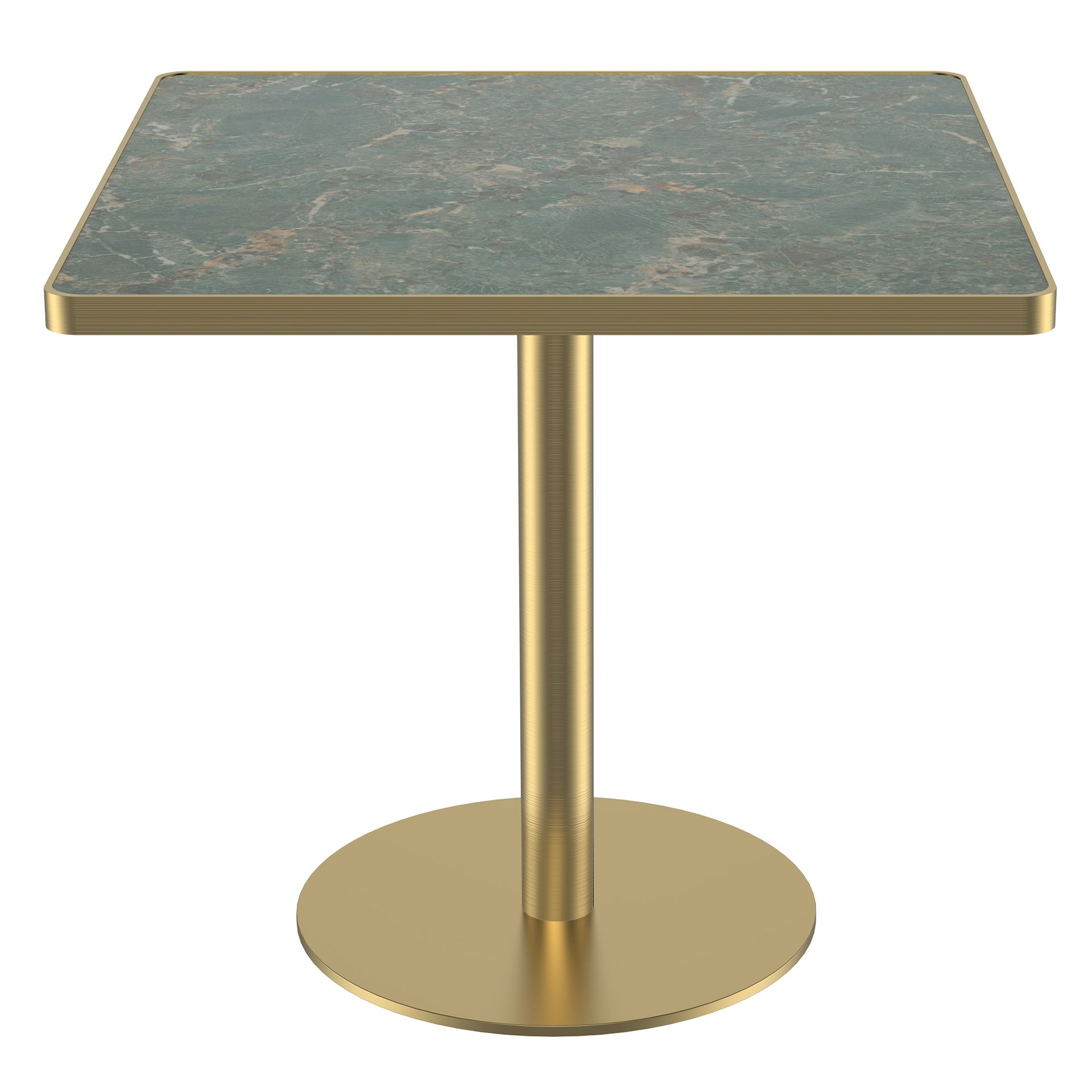Square Modern Dinning Table 31.5 inches Bistro Table Tulip Table with Faux Marble top,Easy Assemble,Sturdy Metal Frame Diameter