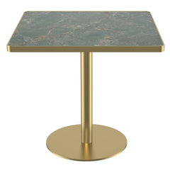 Square Modern Dinning Table 31.5 inches Bistro Table Tulip Table with Faux Marble top,Easy Assemble,Sturdy Metal Frame Diameter