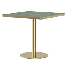 Square Modern Dinning Table 31.5 inches Bistro Table Tulip Table with Faux Marble top,Easy Assemble,Sturdy Metal Frame Diameter