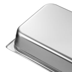 6 Pack Hotel Pans, Full Size Anti-Jam Steam Pan, 0.8mm Thick Stainless Steel Restaurant Steam Table Pan, 2.5-Inch Deep Commercial Table Pan, Catering Storage Food Pan, for Industrial & Scientifi