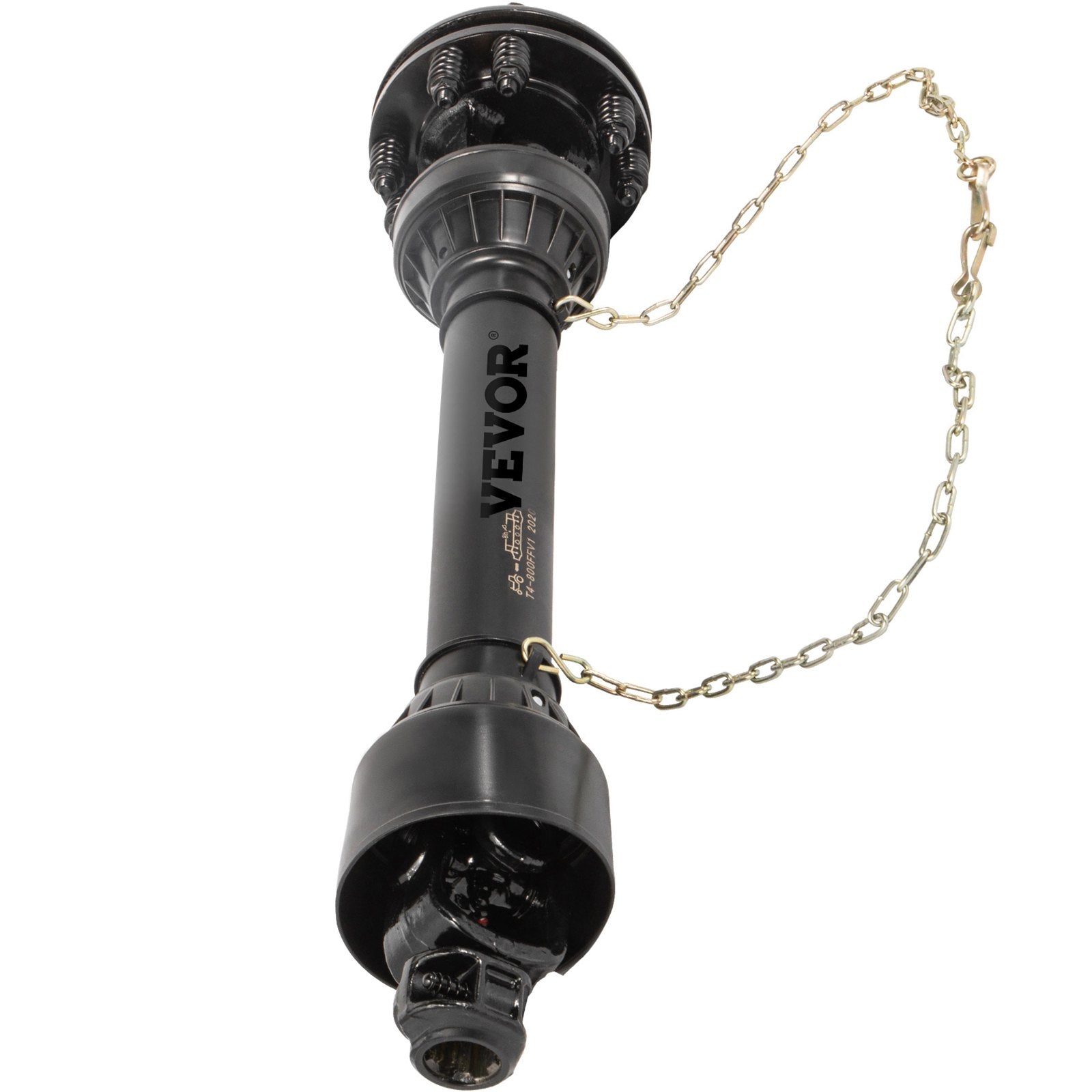 PTO Shaft, 1-3/8 6 Spline Tractor and Implement Ends PTO Driveline Shaft, Series 4 Tractor PTO Shaft, 43-59 Brush Hog PTO Shaft with Slip Clutch Black, for Finish Mower, Rotary Cutter