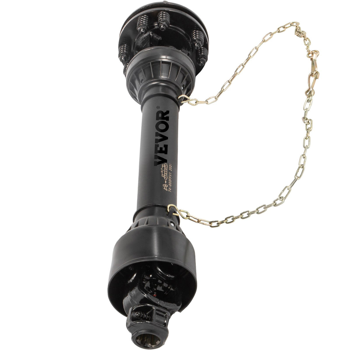 PTO Shaft, 1-3/8 6 Spline Tractor and Implement Ends PTO Driveline Shaft, Series 4 Tractor PTO Shaft, 43-59 Brush Hog PTO Shaft with Slip Clutch Black, for Finish Mower, Rotary Cutter