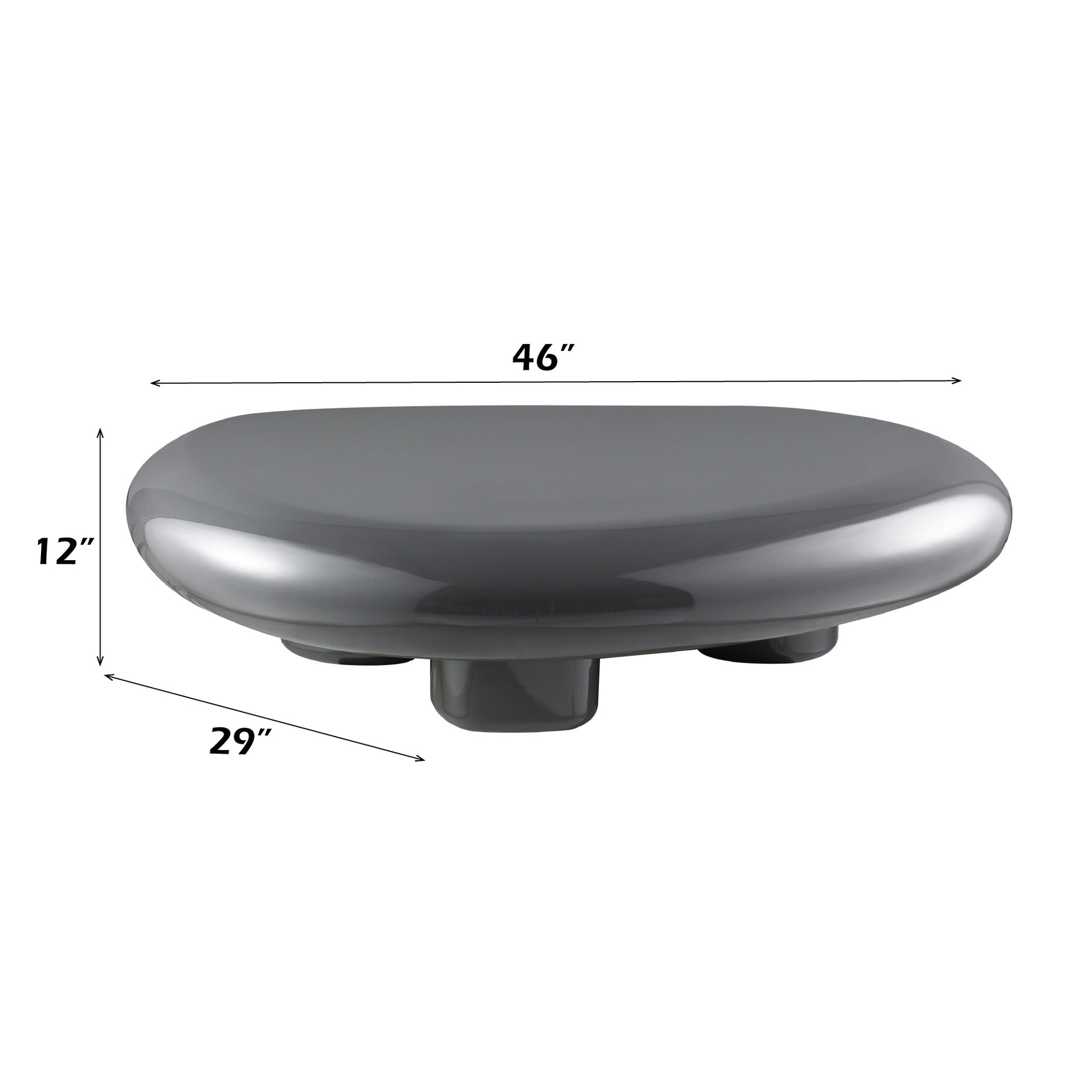 Charlene Gray High Gloss Coffee Table