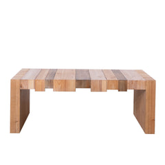 48.2" Rectangular Center Table for Living Room  – Stylish rectangular coffee table blends rustic charm with modern design, perfect for farmhouse, industrial, and minimalist