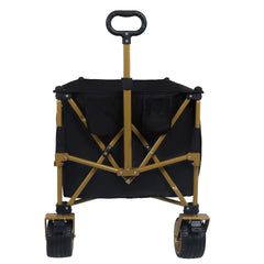 51-inch Extra long large Heavy-Duty Foldable Utility Wagon - 480lbs Capacity, Patented Ultra-Stable Frame, 1:6 Space-Saving Fold & 7" All-Terrain Wheels, No Assembly Needed, Black