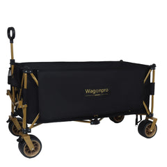 51-inch Extra long large Heavy-Duty Foldable Utility Wagon - 480lbs Capacity, Patented Ultra-Stable Frame, 1:6 Space-Saving Fold & 7" All-Terrain Wheels, No Assembly Needed, Black