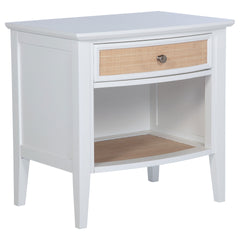 Talia White 1-drawer Nightstand